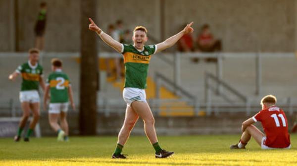 CHIEF MARKSMAN: Kerry’s Paddy Lane celebrates at the final whistle. Pic:  ©INPHO/James Crombie